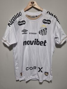Camisa Santos 2026 de jogo usada pelo Gabigol